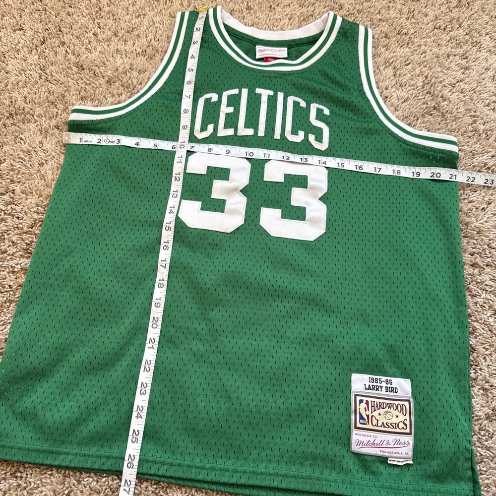 Mitchell & Ness Kids Larry Bird Boston Celtics 1985-86 Swingman Jersey XL 18/20 - Picture 7 of 8